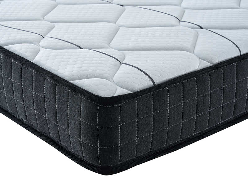 Vele-C Bed Frame White & Xclusive Pocket Spring Mattress X20 - Queen (Combo)