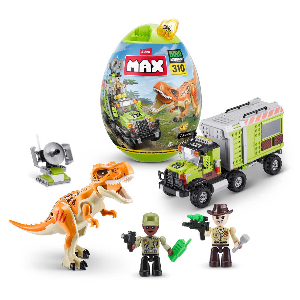 ZURU Dino Adventure S1 Egg Capsule 310-Brick