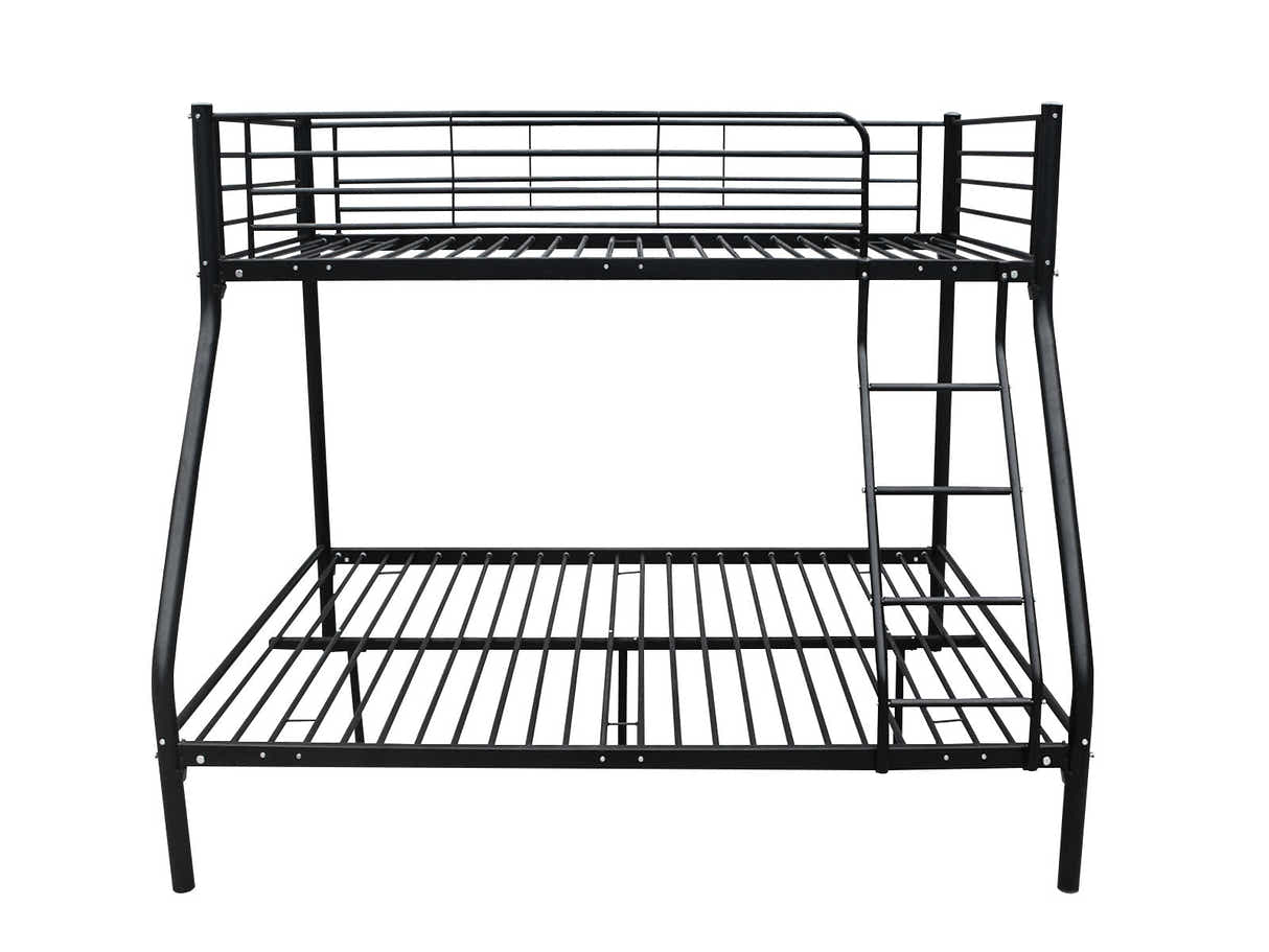 Metal Triple Bunk Bed - Black