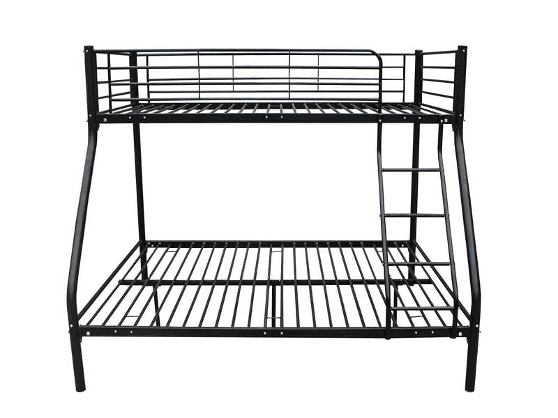 DS Metal Triple Bunk Bed - Black