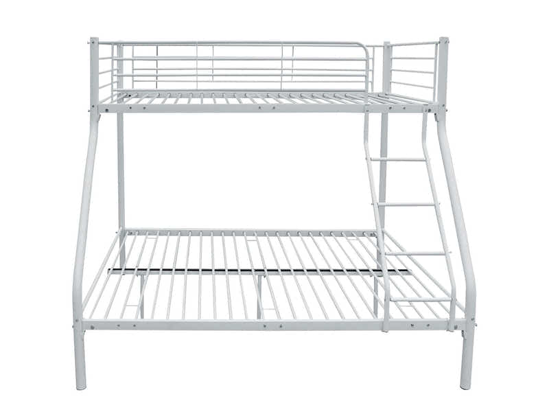 Metal Triple Bunk Bed - White