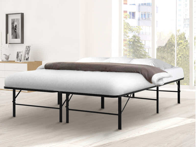 Folding Metal Bed Frame - Double