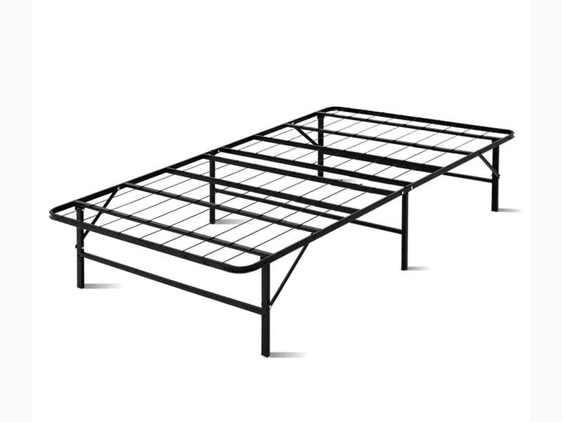 Folding Metal Bed Frame - King Single