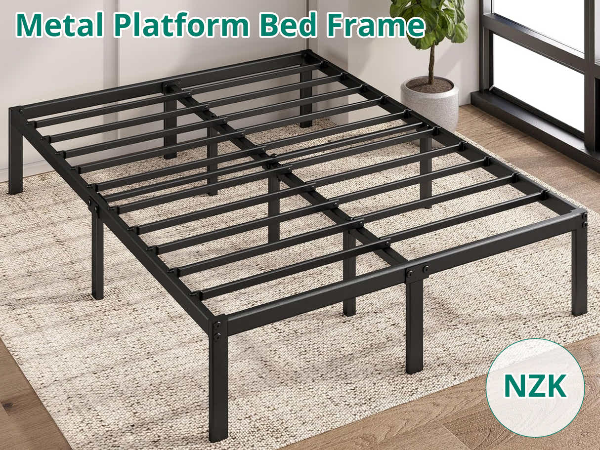 DS Xclusive Metal Platform Bed Frame D NZ King