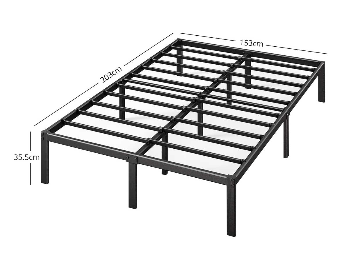Xclusive Metal Platform Bed & Boucle22 Mattress - Queen