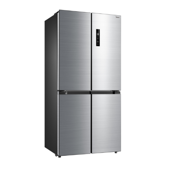 Midea 474L Cross Door Fridge Freezer Stainless Steel