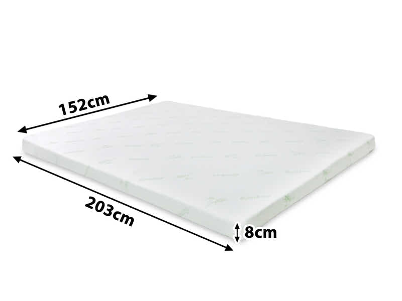 Memory Foam Mattress Topper 8 cm Dual – Queen