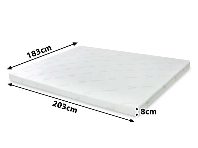 Memory Foam Mattress Topper 8 cm Dual – Super King