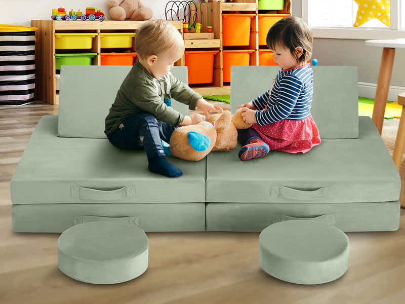 Play couch 6pcs Green