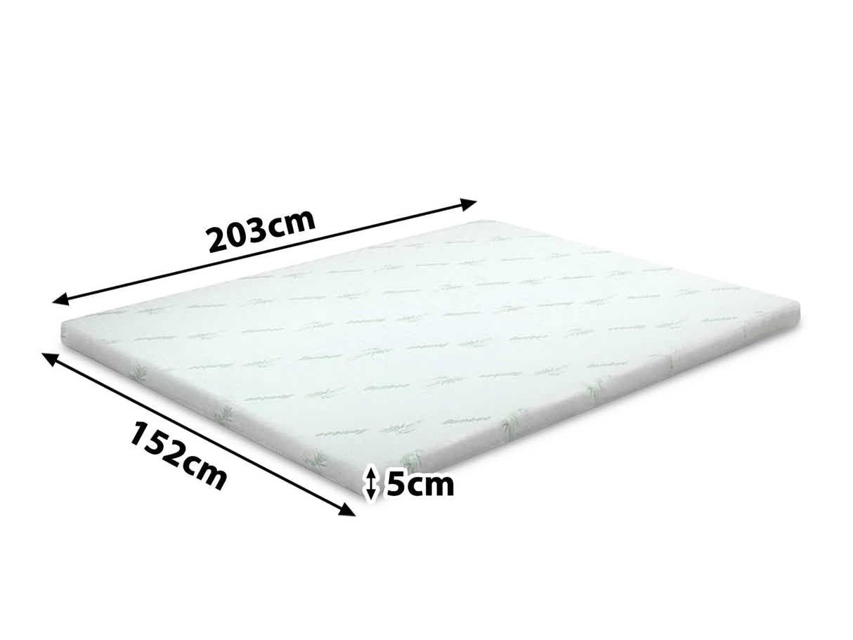 Memory Foam Mattress Topper 5 cm – Queen