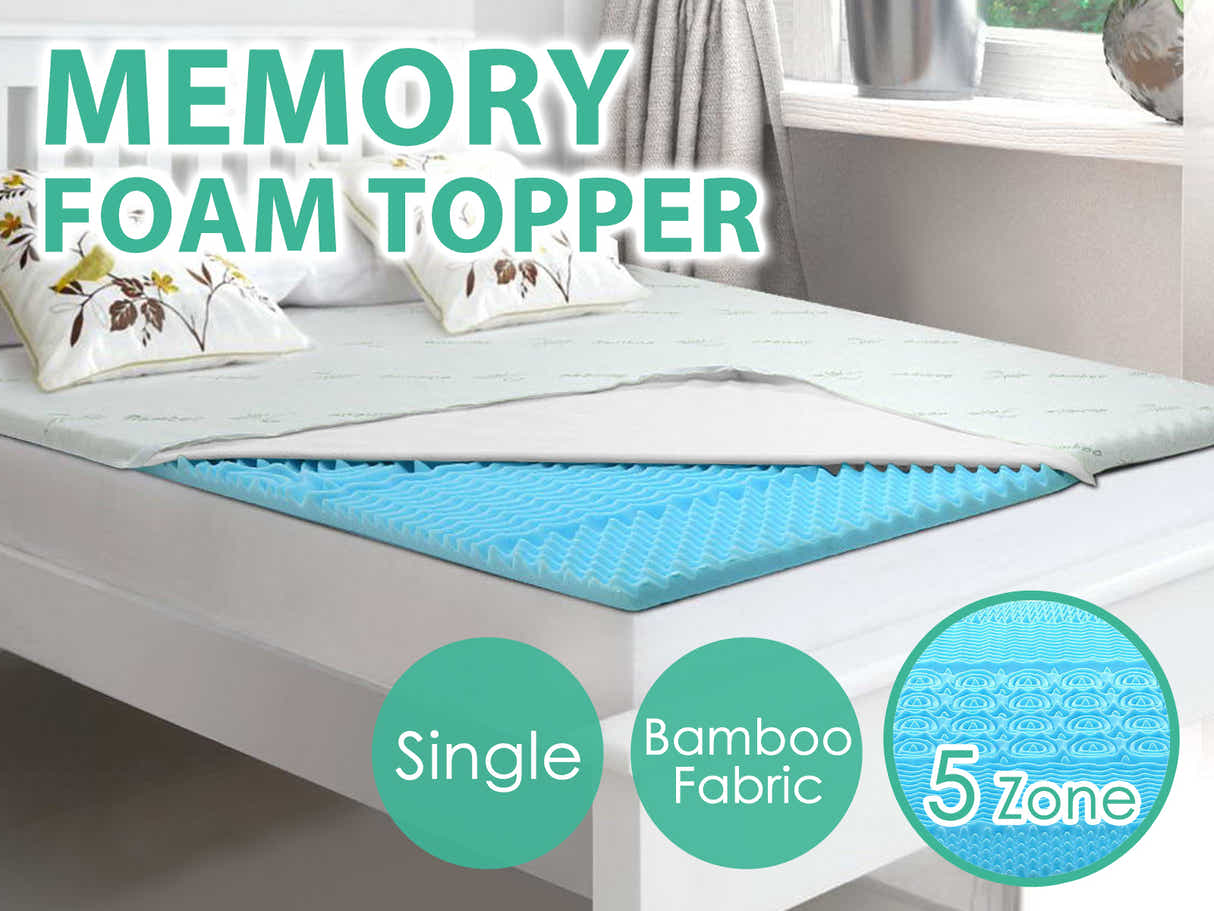 Memory Foam Mattress Topper 5 cm – Single