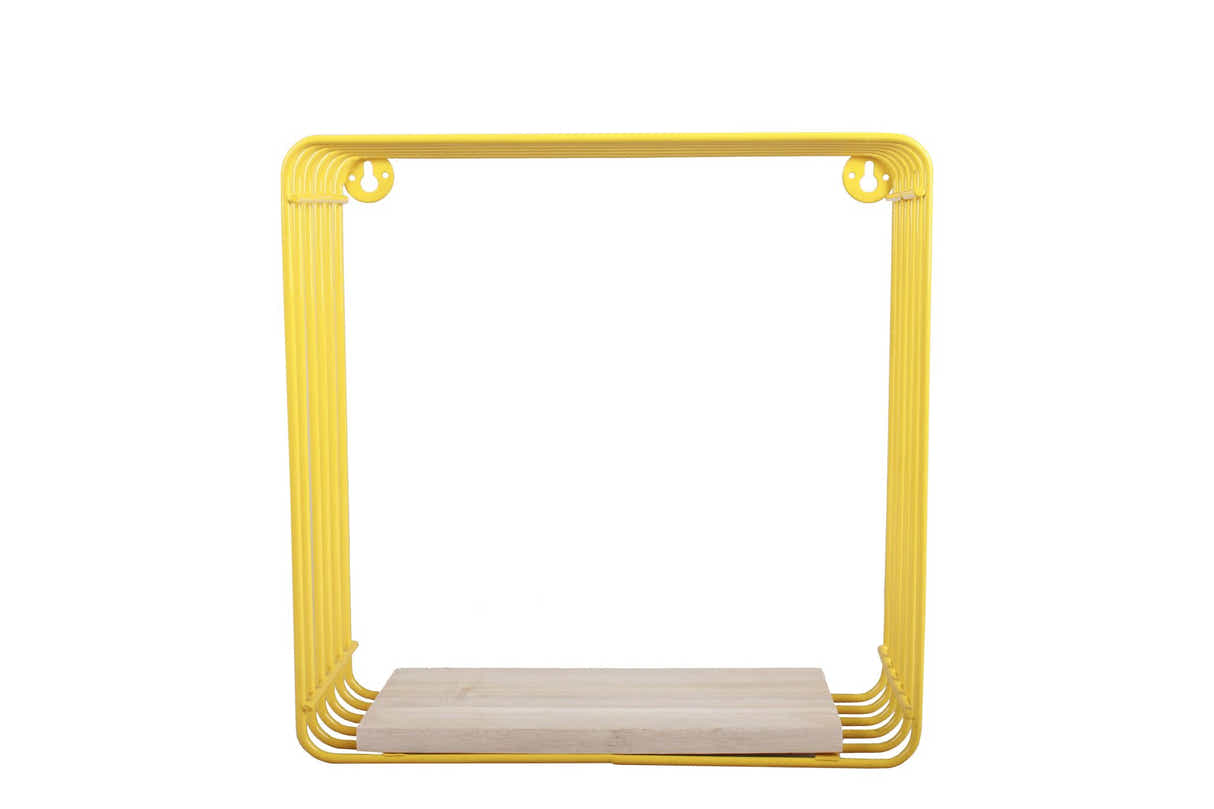 DS BS Wall Mounted Metal Wire Cube Display Decor Shelf