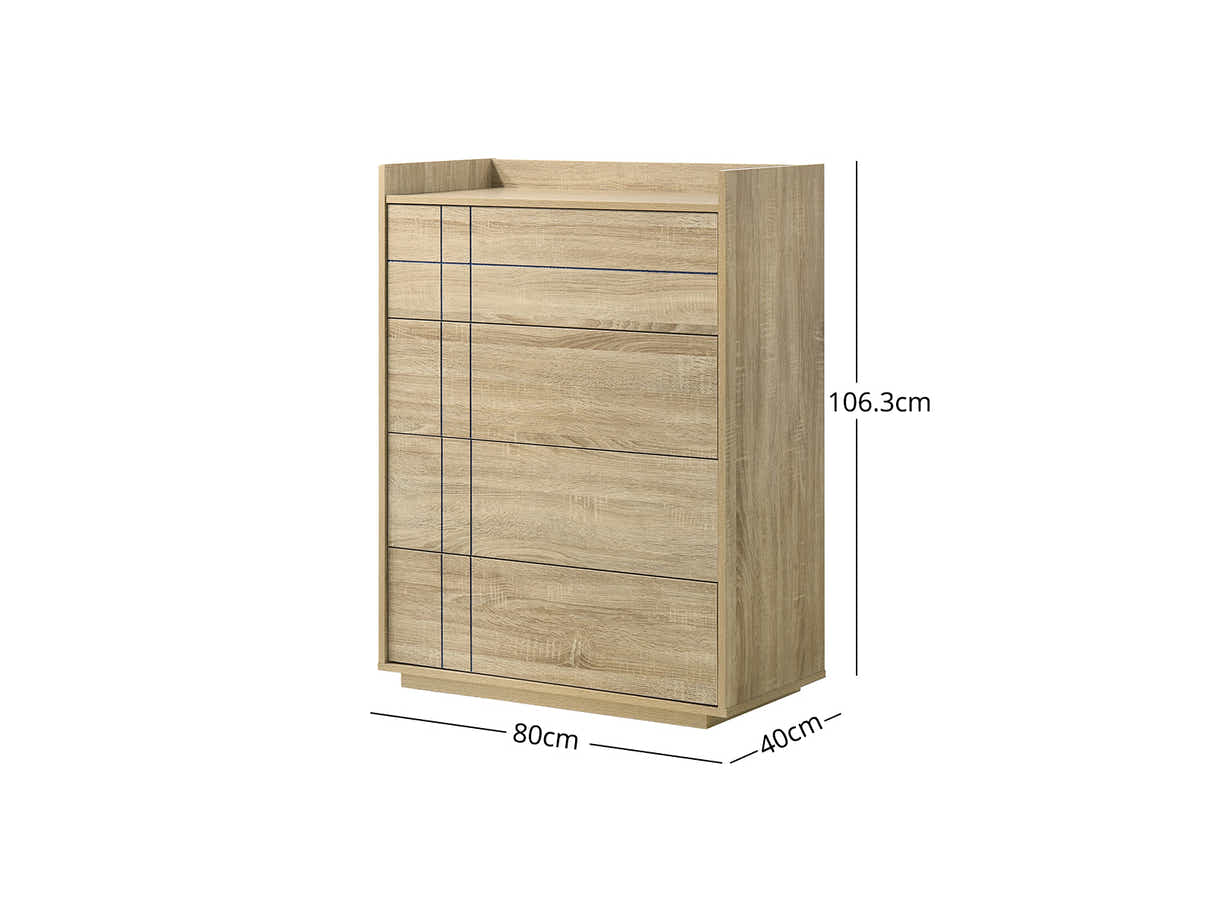 Xclusive Azalea 4-Drawer Tallboy