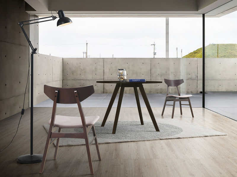 Hexa Round Dining Table Wenge - 100 cm