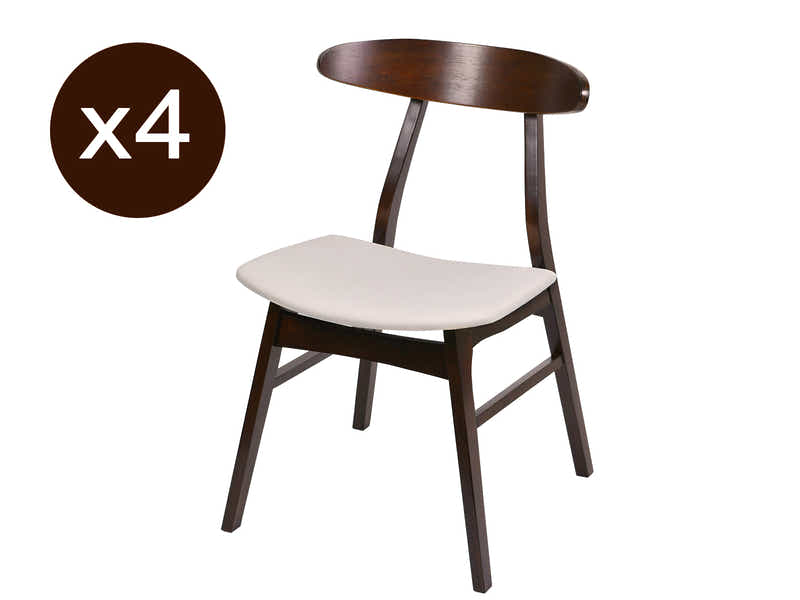 Fiesta Dining Chair Walnut - Set of 4