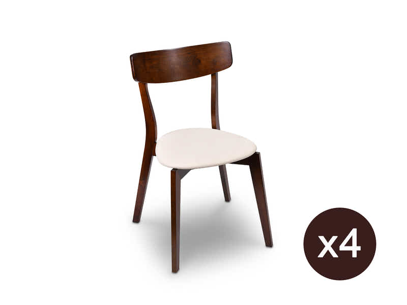 Iora Dining Chair Walnut - Set of 4