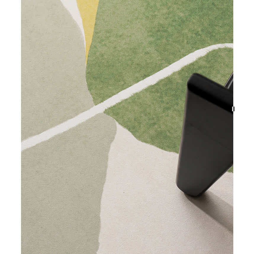 DS BS Modern Abstract Non-Shedding Area Rug Semi-Sun 120X160CM