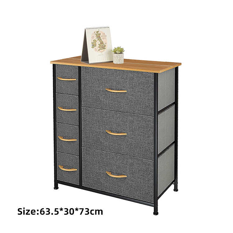 DS BS 7 Drawers Steel Frame Fabric Storage Tower