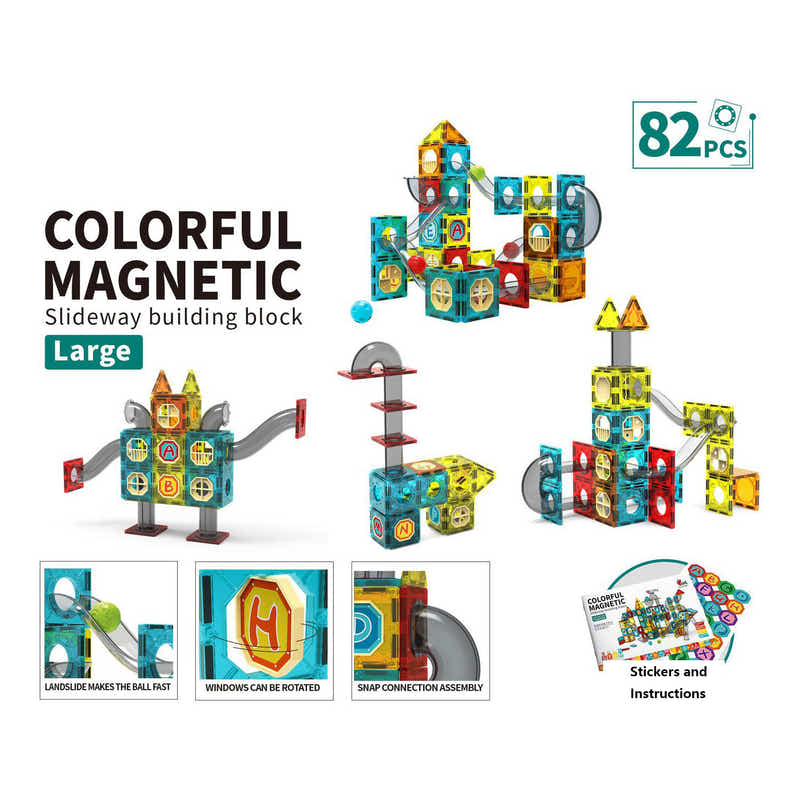 DS BS Magnetic Building Blocks Educational STEM Toys-82PCS