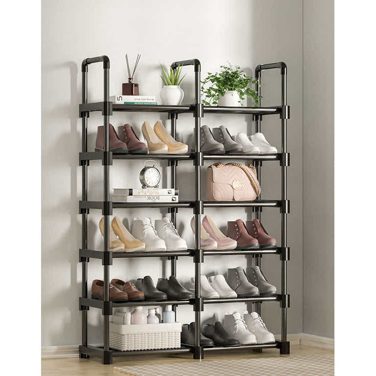 DS BS 6+6 Tiers Tall Shoe Rack Storage Shelf