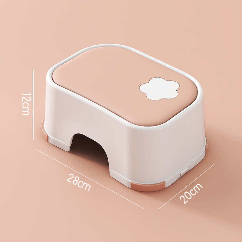 DS BS 2-in-1 Practical Non-Slip Step Stool for Kids-White