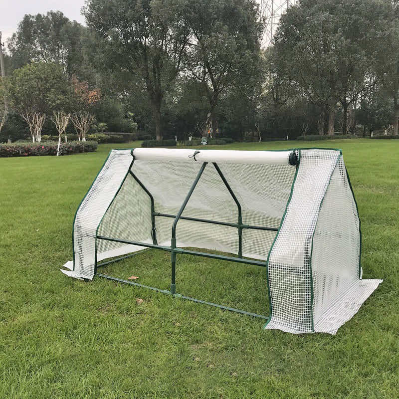 DS BS Mini Garden Plant Flower Greenhouse with Roll Up Curtains Door 120cm