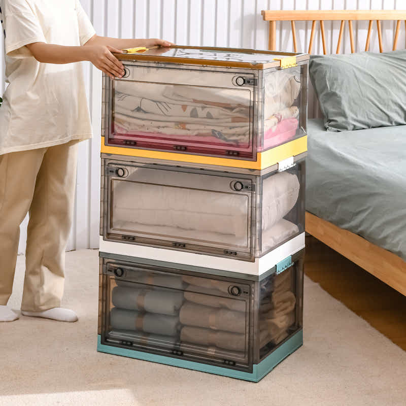 DS BS 55L Closets Foldable Stackable Storage Box