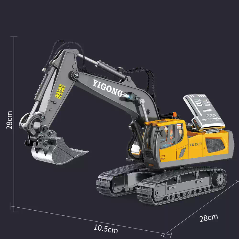 DS BS 11 Channel Remote Control Excavator Toy