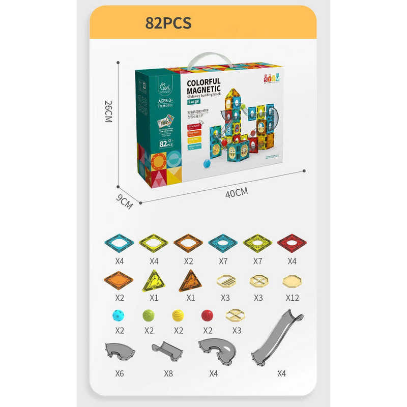 DS BS Magnetic Building Blocks Educational STEM Toys-82PCS