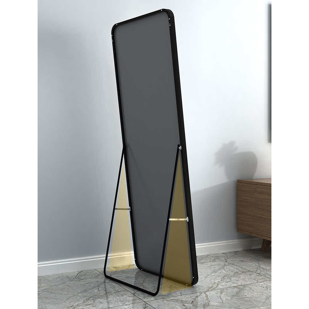 DS BS Aluminum Alloy Frame Round Corner HD Full Size Body Mirror 160x50 cm