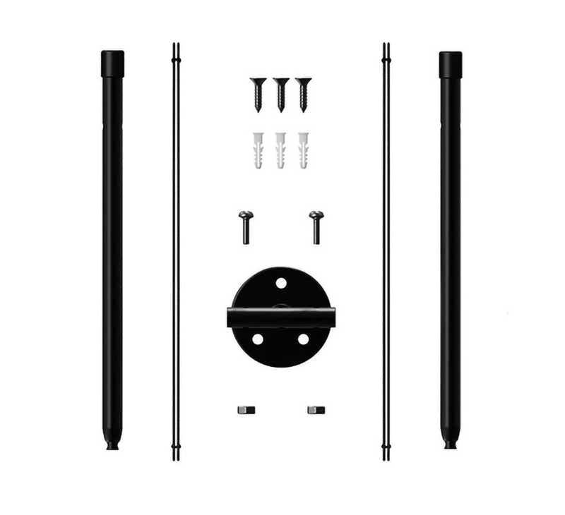 DS BS 3 Pot Wall Hanging Planters Kitchen Herb Rack-White