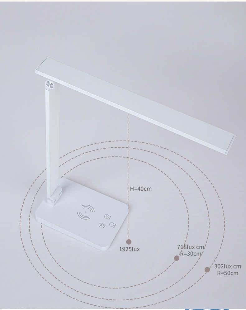 DS BS Multifunctional USB LED Desk Lamp with Wireless Charger