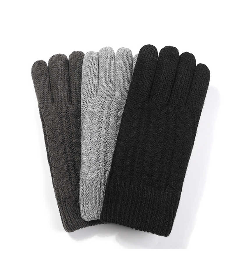 DS BS Windproof Outdoor Full Finger Touch Screen Gloves XL-Black
