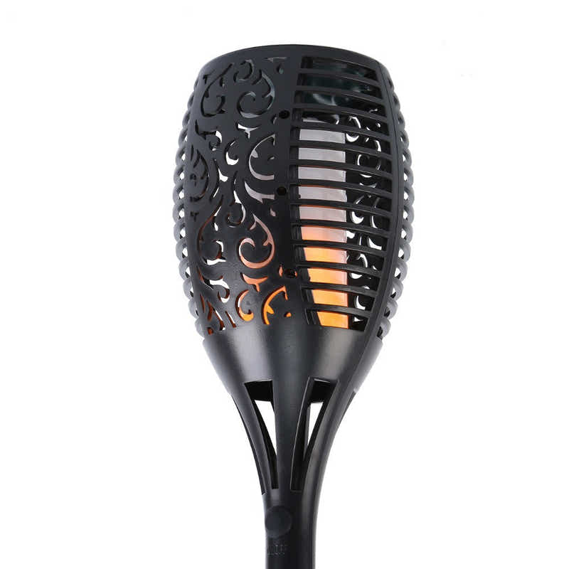 DS BS 4 Pack Of 12LED Solar Power Flickering Flames Torches Lights