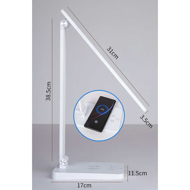 DS BS Multifunctional USB LED Desk Lamp with Wireless Charger