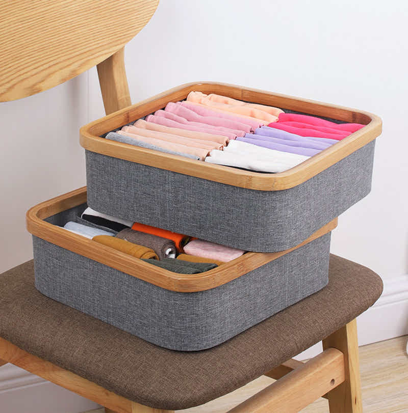 DS BS 9 Cell Non-Lidded Square Underwear Storage Basket