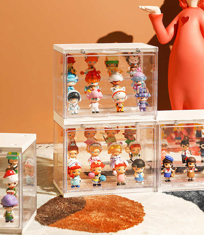 DS BS Magnetic Lid Dustproof Protection Show Case