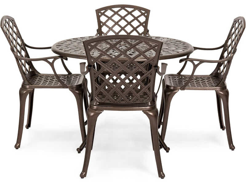 Dining Set 5Pc Cast Alum.