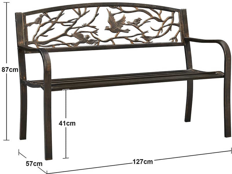 Arteferro Garden Bench E3 Bronze