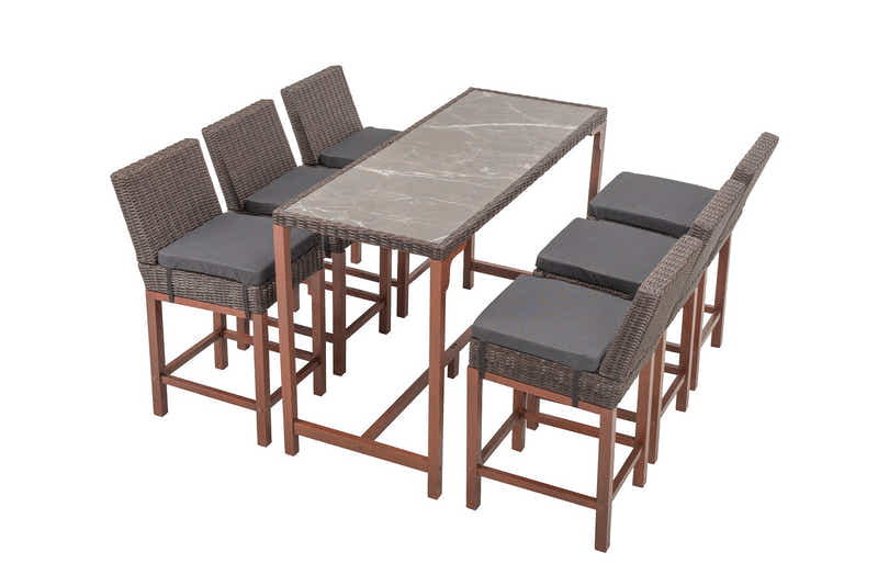 Cannes Outdoor Bar Set Aluminium frame