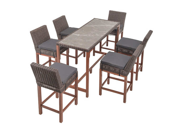 Cannes Outdoor Bar Set Aluminium frame