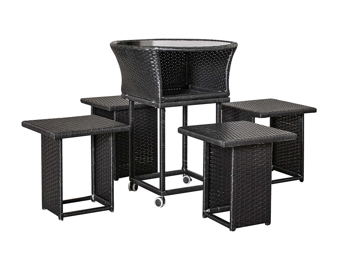 Enkel 5-Piece Outdoor Bistro Set
