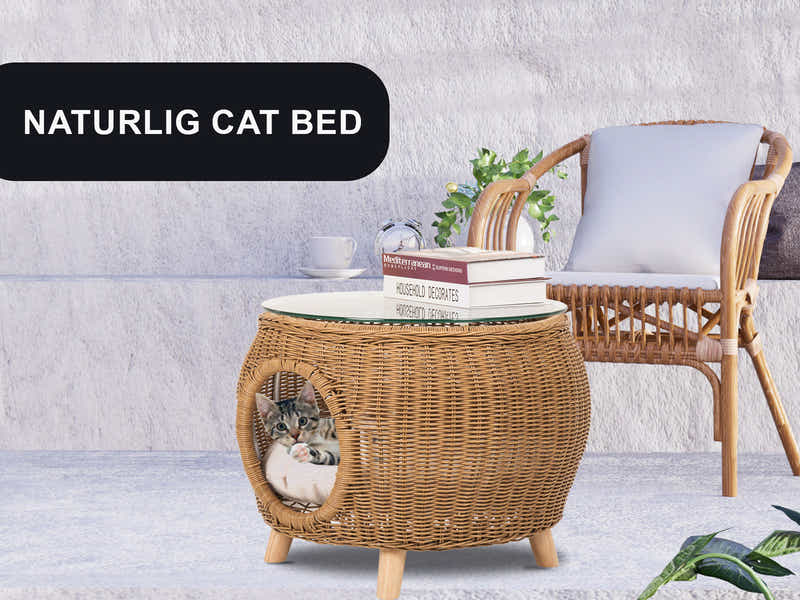 Naturlig Outdoor Side Table Aluminium frame