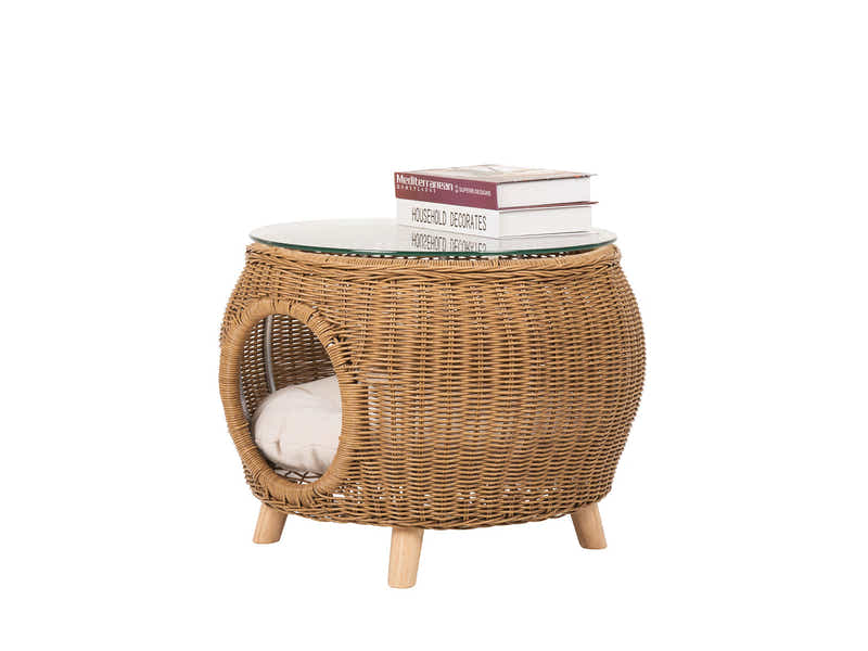 Naturlig Outdoor Side Table Aluminium frame