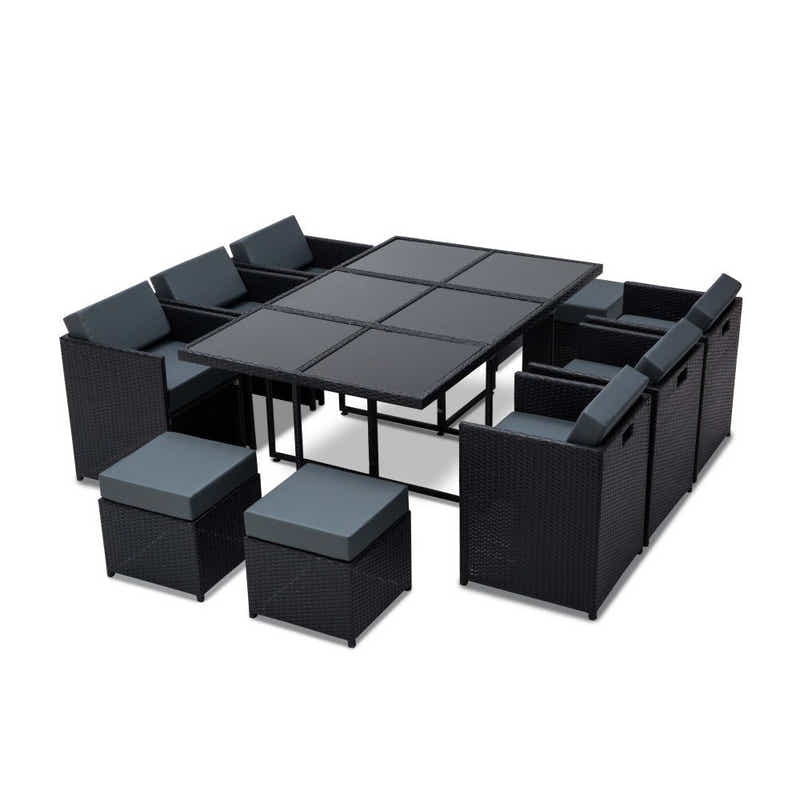 Genoa 11-Piece Aluminium Outdoor Dining Set