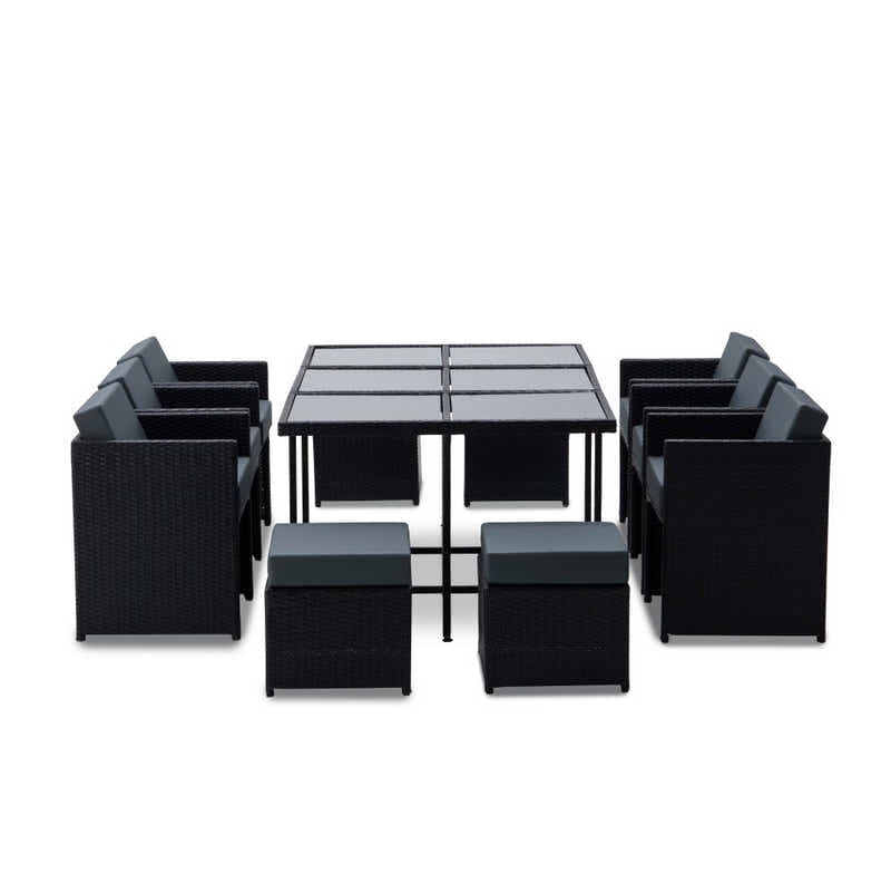 Genoa 11-Piece Aluminium Outdoor Dining Set