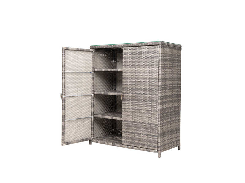 Vicenza Outdoor Rattan Storage Cabinet