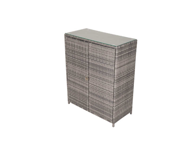 Vicenza Outdoor Rattan Storage Cabinet