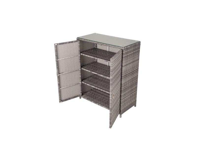 Vicenza Outdoor Rattan Storage Cabinet
