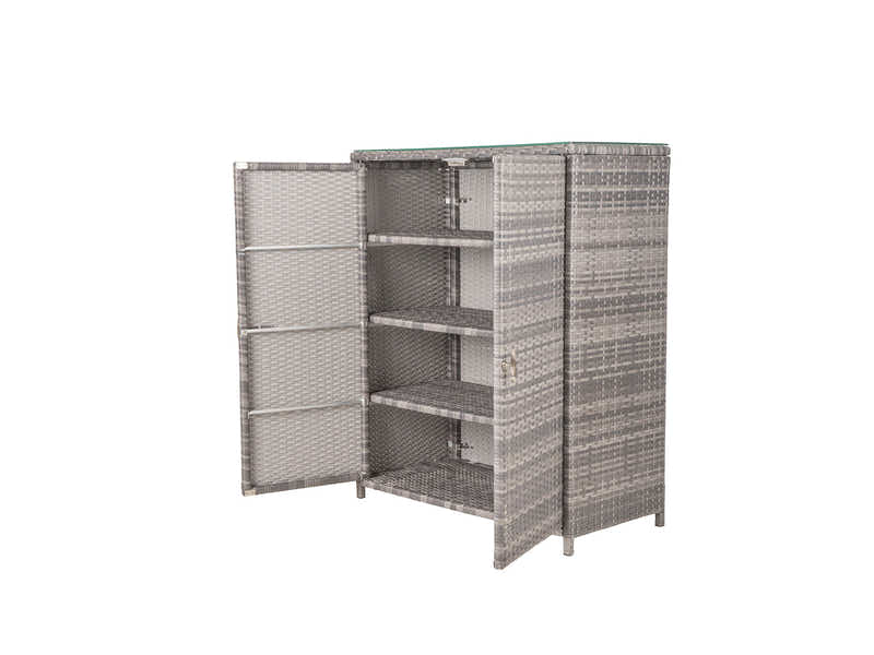 Vicenza Outdoor Rattan Storage Cabinet